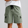 Pista Green Cargo Shorts for Boys – Soft Cotton Casual Summer Wear