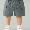 Steel Blue Cargo Shorts for Boys – Classic Utility Pocket Casual Summer Wear