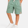 Mint Green Cargo Shorts for Boys – Soft Cotton Summer Wear Kids Shorts