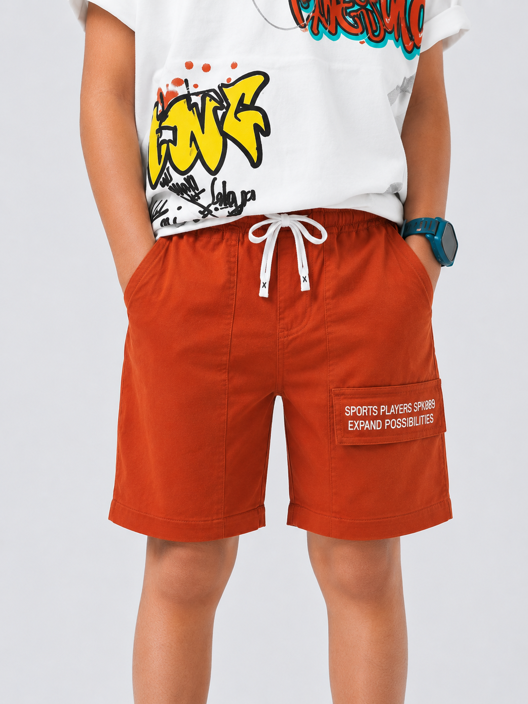 Rust Casual Summer Boys  Soft Cotton Bottom Wear BloomUp