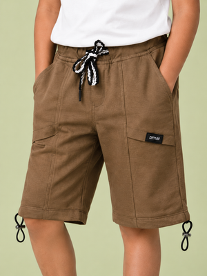 Brown Trendy Daily Wear Boys Soft Cotton Bottom BloomUp