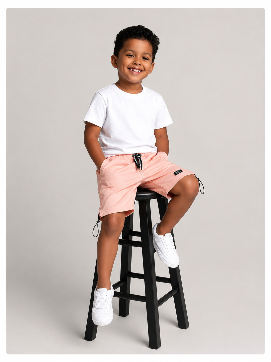 Stylish Peach Premium Casual Boys  Soft Cotton Bottom Wear BloomUp