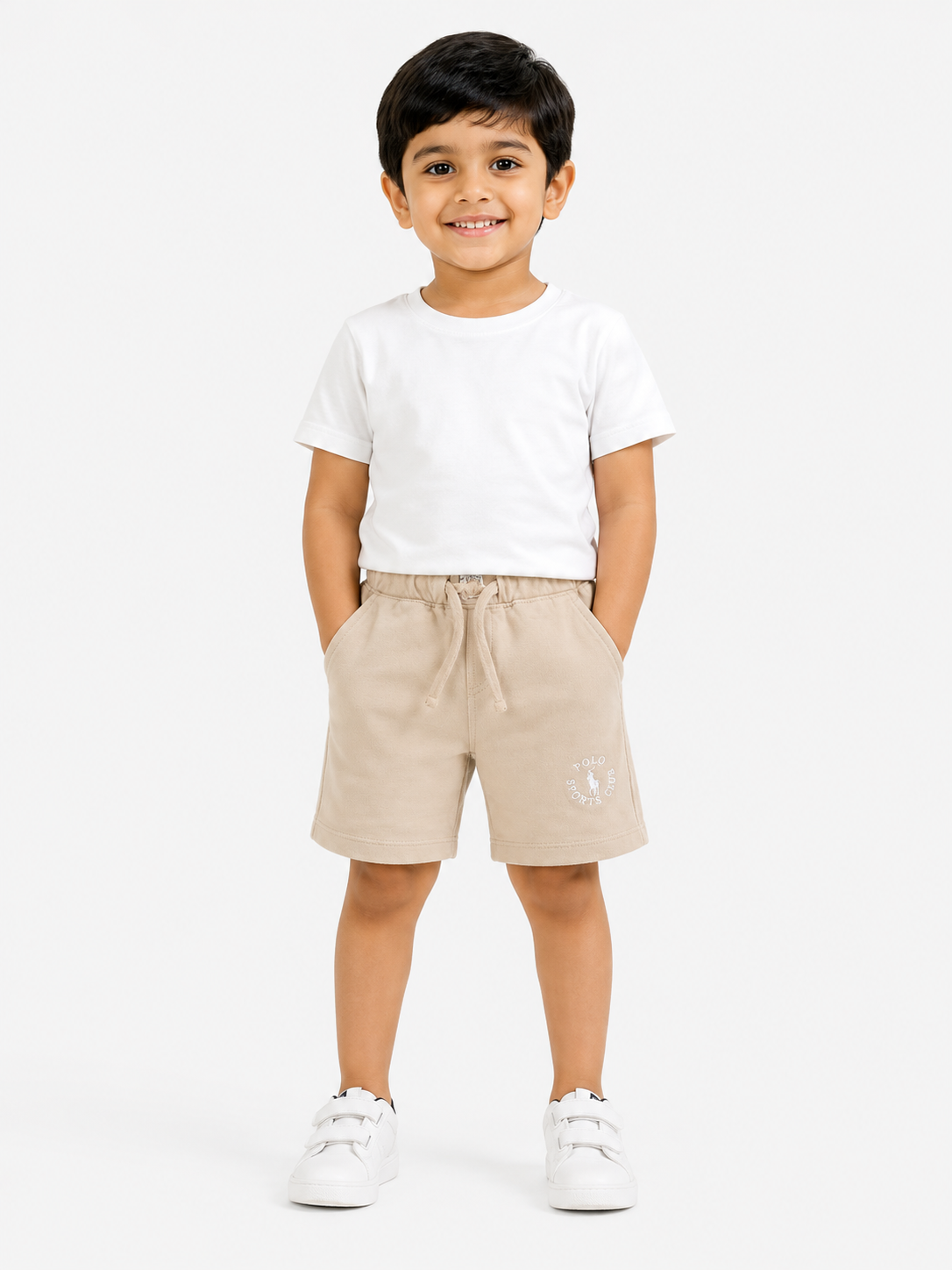 Boys Beige Soft Cotton Bottom Casual Fashion Kids Wear BloomUp