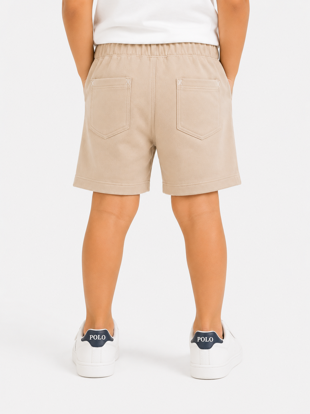 Boys Beige Soft Cotton Bottom Casual Fashion Kids Wear BloomUp