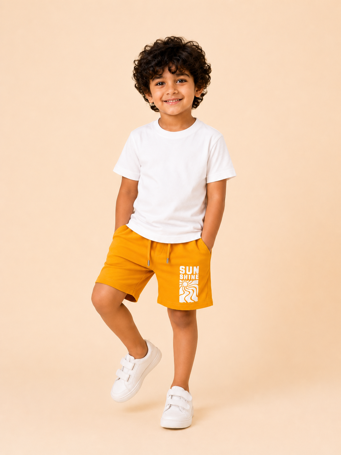 Girls Yellow Short Sleeved Shirt Soft Cotton Bottom Wear BloomUp