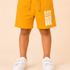 Mustard Knit Shorts for Boys – Soft Cotton Summer Wear Kids Shorts