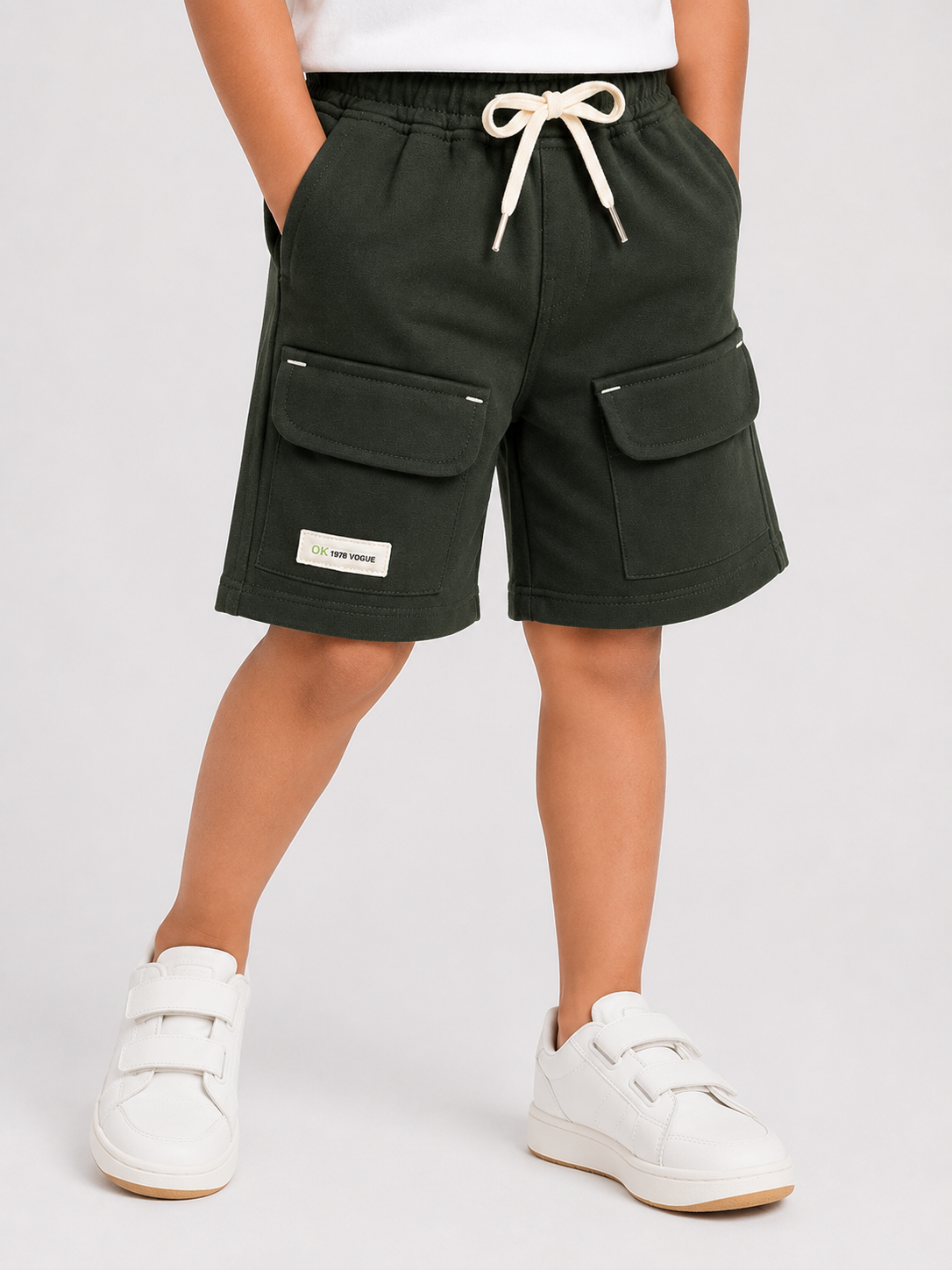 Olive Premium Casual Boys  Soft Cotton Bottom Wear BloomUp