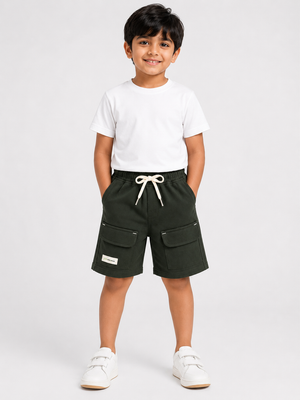Olive Premium Casual Boys  Soft Cotton Bottom Wear BloomUp