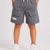Grey Cargo Shorts for Boys – Soft Cotton Summer Wear Kids Shorts