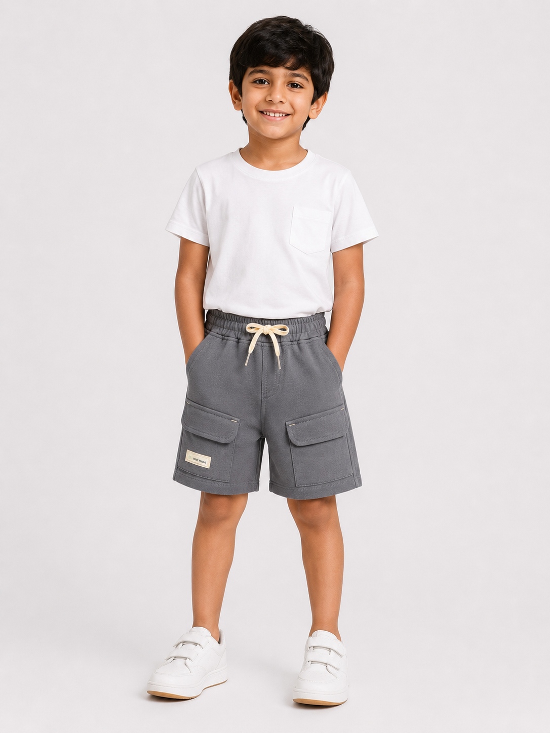 Grey Comfort Fit Boys  Soft Cotton Bottom Wear BloomUp