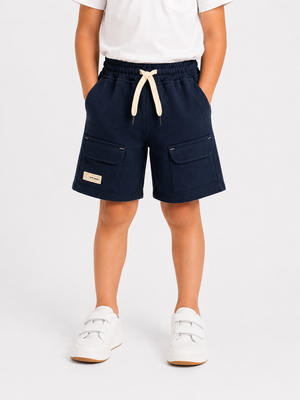 Navy Trendy Daily Wear Boys Soft Cotton Bottom BloomUp