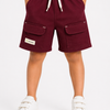 Maroon Cargo Shorts for Boys – Soft Cotton Summer Wear Kids Shorts