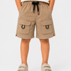 Beige Cargo Shorts for Boys – Soft Cotton Summer Wear Kids Shorts
