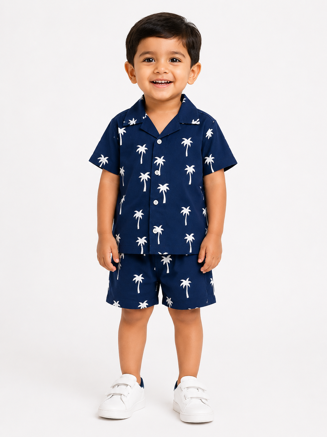 Blue Stylish Playwear Boys  Soft Cotton Clothing Set BloomUp