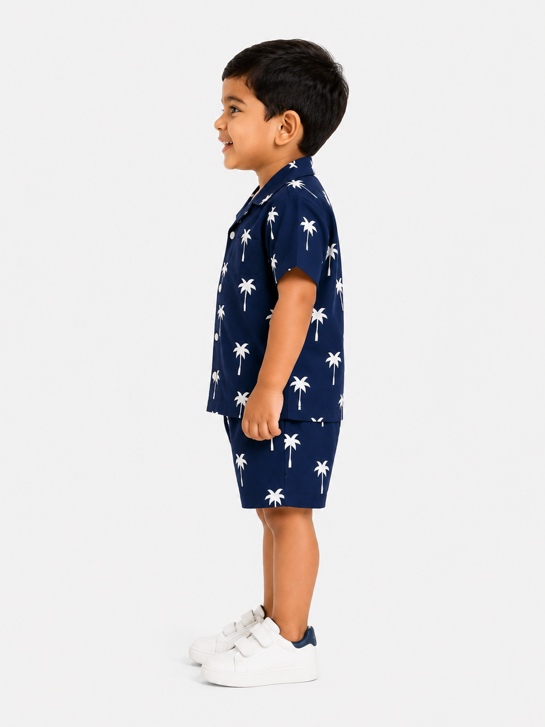 Blue Stylish Playwear Boys  Soft Cotton Clothing Set BloomUp