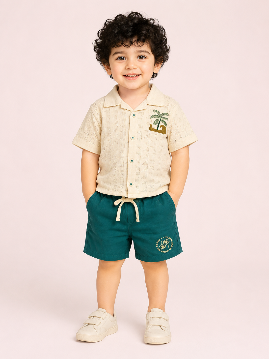 Green Comfort Fit Boys  Soft Cotton Clothing Set BloomUp