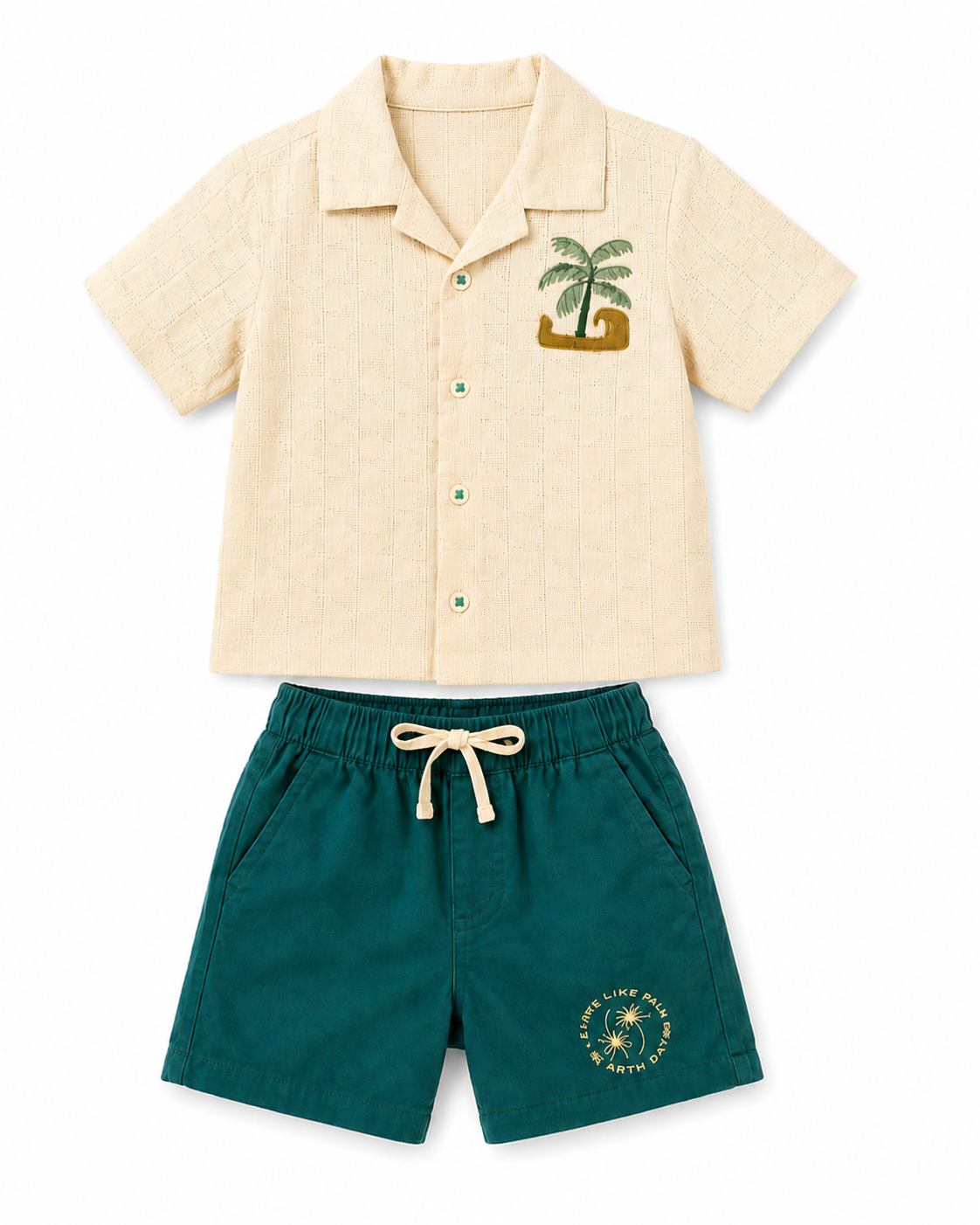 Green Comfort Fit Boys  Soft Cotton Clothing Set BloomUp
