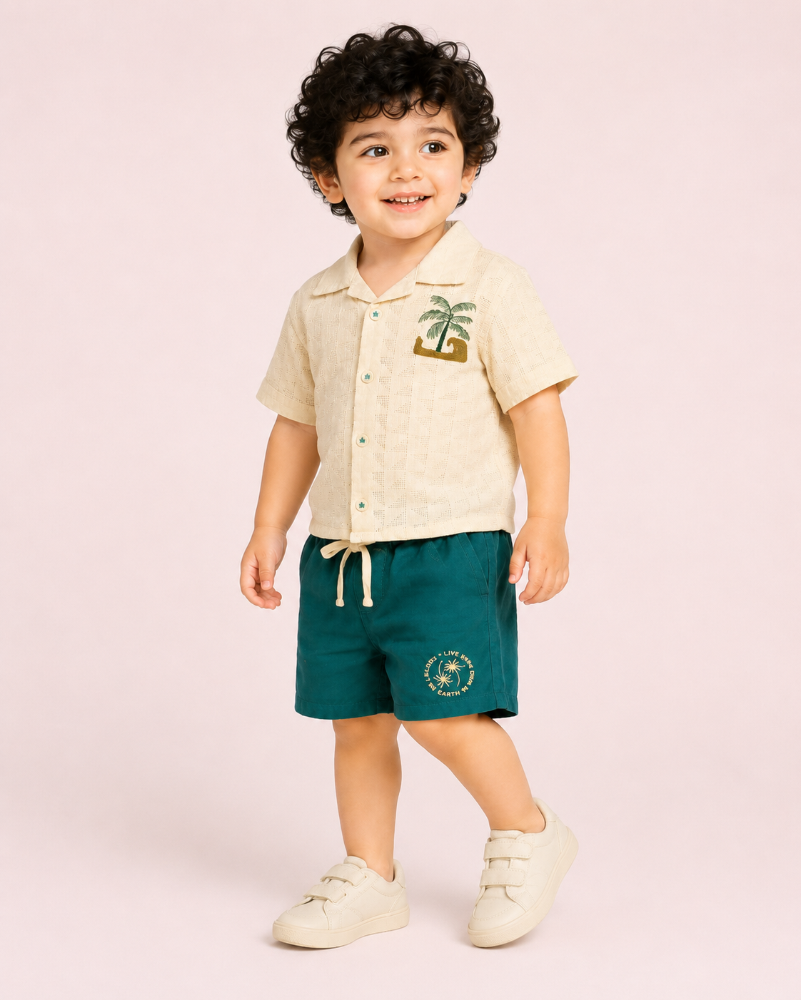 Green Comfort Fit Boys  Soft Cotton Clothing Set BloomUp