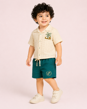 Green Comfort Fit Boys  Soft Cotton Clothing Set BloomUp