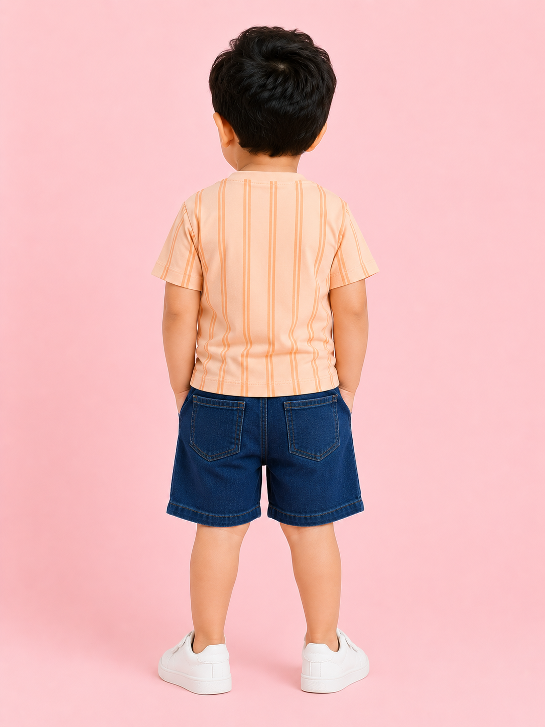 Peach Comfort Fit Boys  Soft Cotton Clothing Set BloomUp