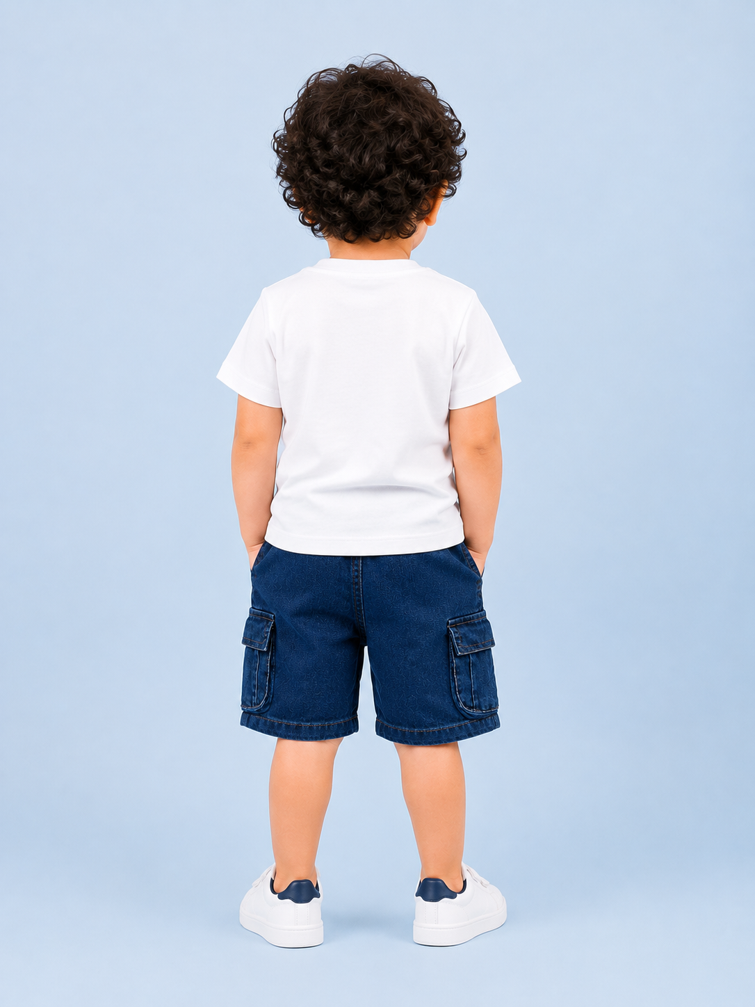 White Trendy Daily Wear Boys Soft Cotton Clothing Set BloomUp