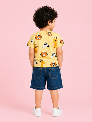 Lemon Casual Summer Boys  Soft Cotton Clothing Set BloomUp