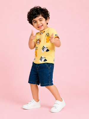 Lemon Casual Summer Boys  Soft Cotton Clothing Set BloomUp