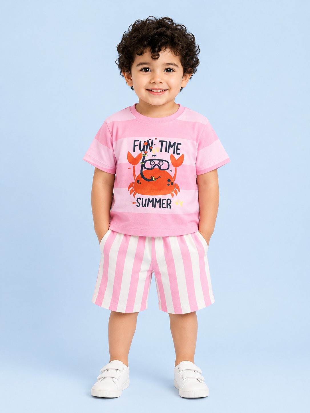 Candy Casual Summer Boys  Soft Cotton Clothing Set BloomUp