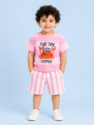 Candy Casual Summer Boys  Soft Cotton Clothing Set BloomUp
