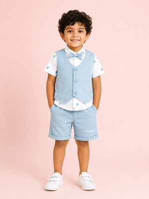 Ash Trendy Daily Wear Boys Soft Cotton Clothing Set BloomUp