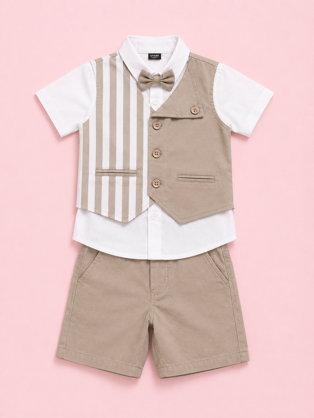 Stylish Pista Casual Summer Boys  Soft Cotton Clothing Set BloomUp