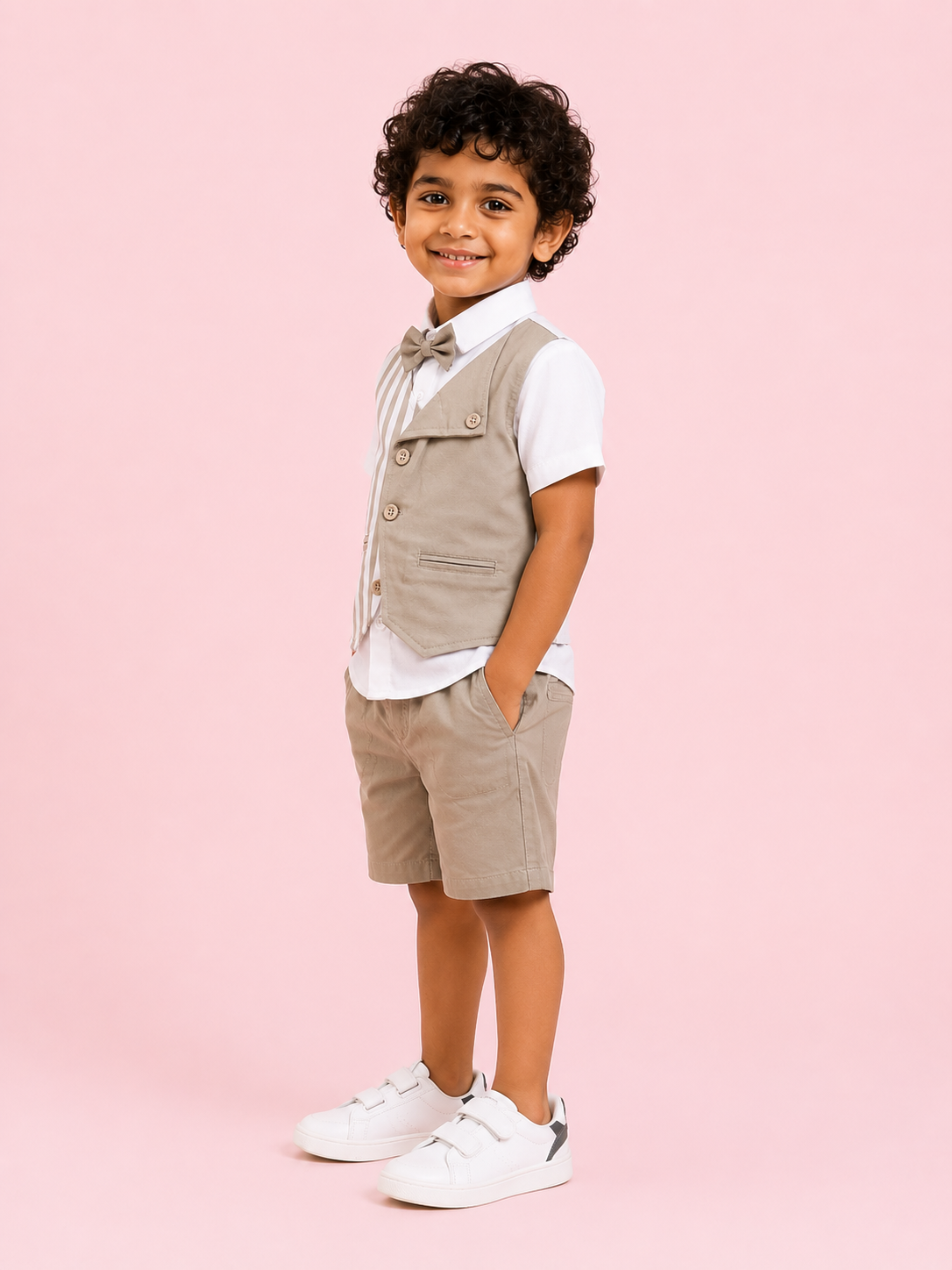 Stylish Pista Casual Summer Boys  Soft Cotton Clothing Set BloomUp
