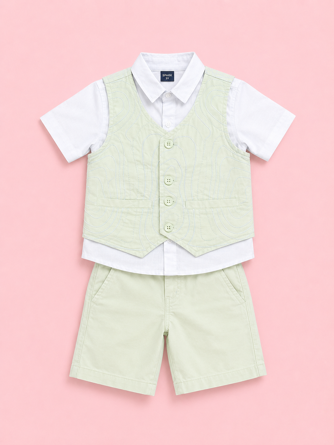 Lime Casual Summer Boys  Soft Cotton Clothing Set BloomUp