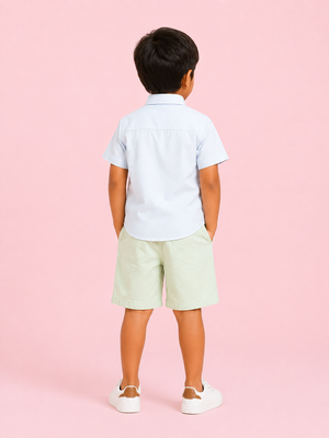 Lime Casual Summer Boys  Soft Cotton Clothing Set BloomUp