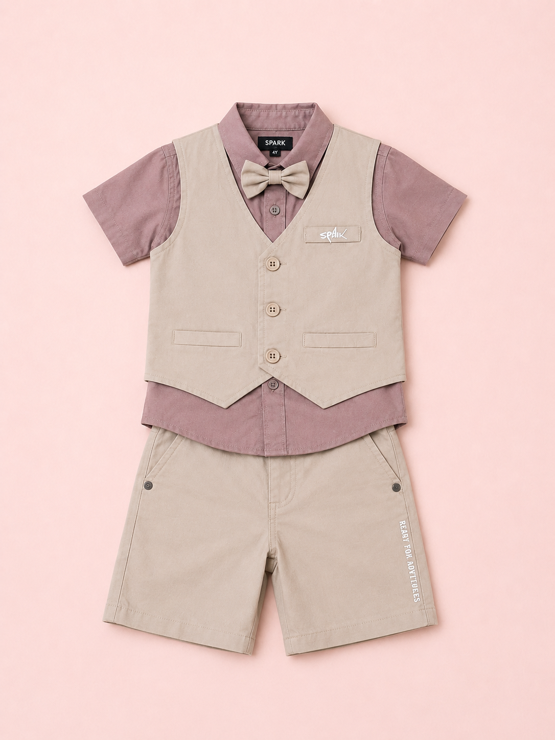Lilac Premium Casual Boys  Soft Cotton Clothing Set BloomUp