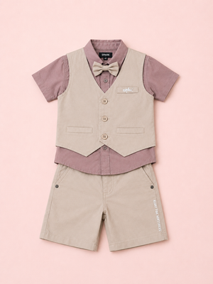 Lilac Premium Casual Boys  Soft Cotton Clothing Set BloomUp