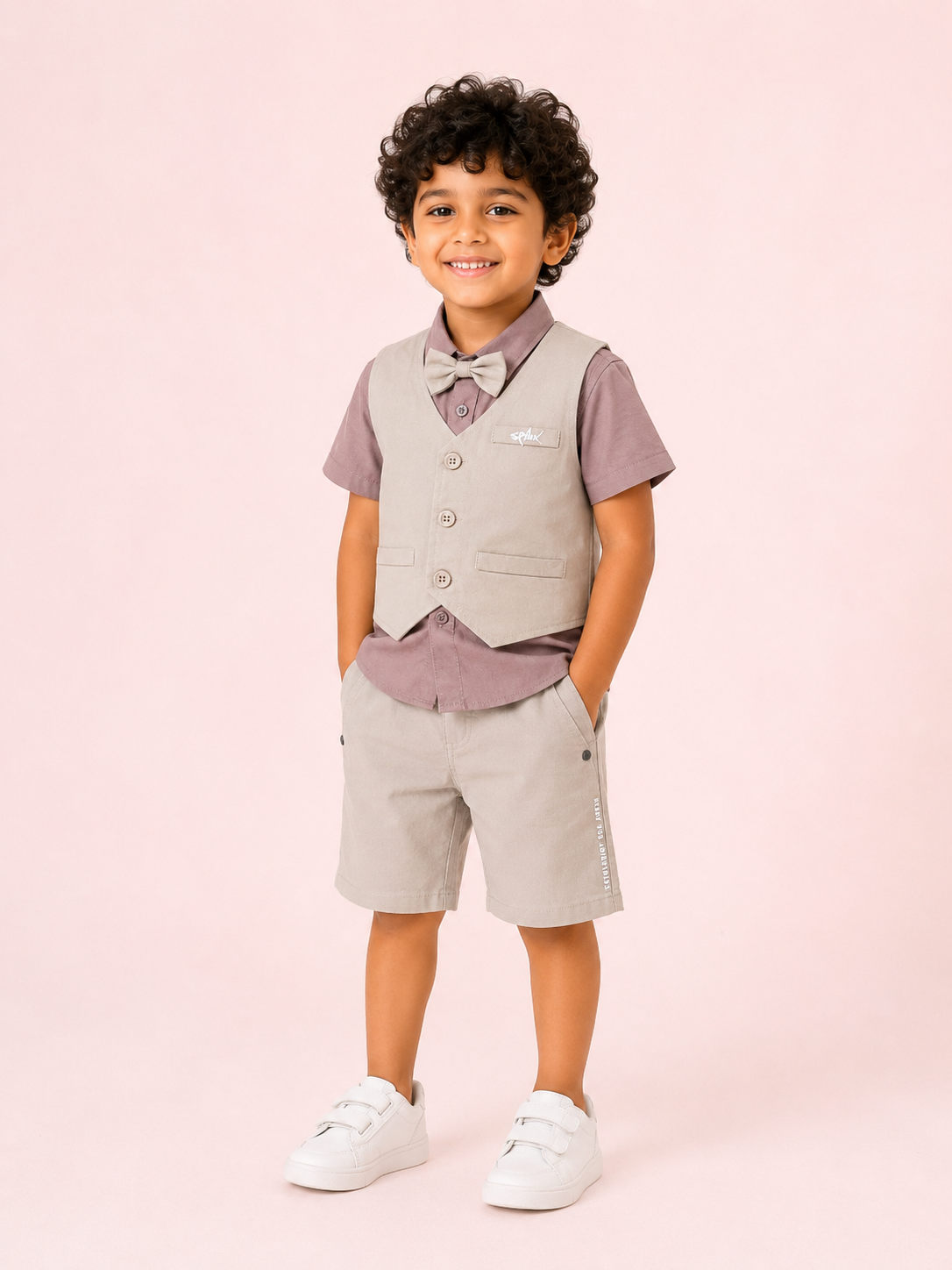 Lilac Premium Casual Boys  Soft Cotton Clothing Set BloomUp