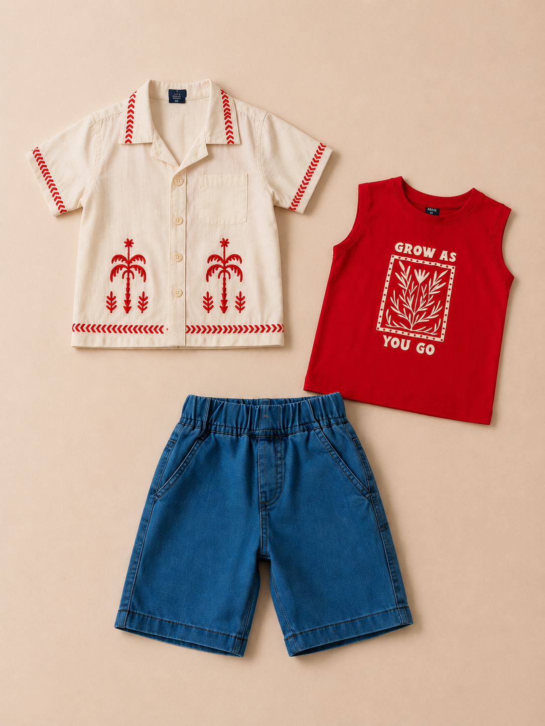 Boys White Soft Cotton Sets Casual Fashion Kids Wear BloomUp