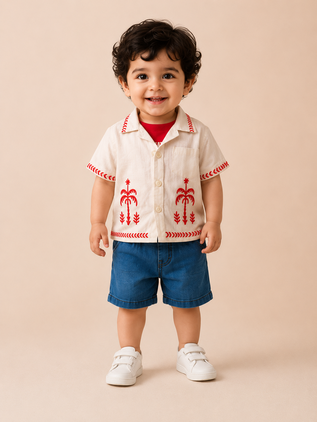 Boys White Soft Cotton Sets Casual Fashion Kids Wear BloomUp