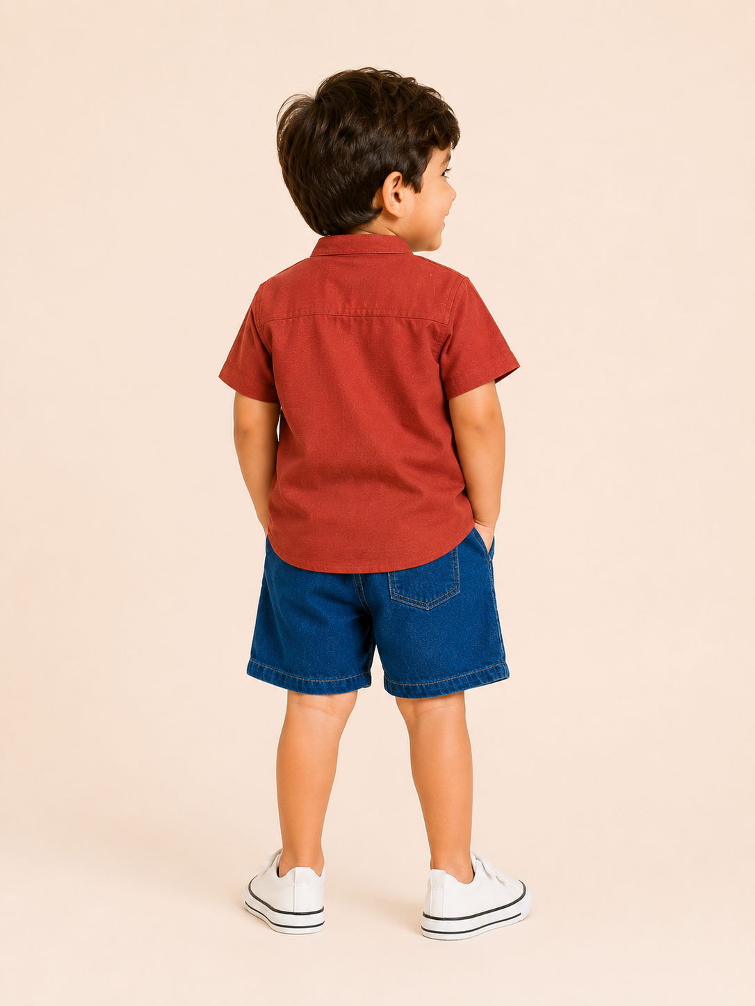 Rust Trendy Daily Wear Boys Soft Cotton Clothing Set BloomUp
