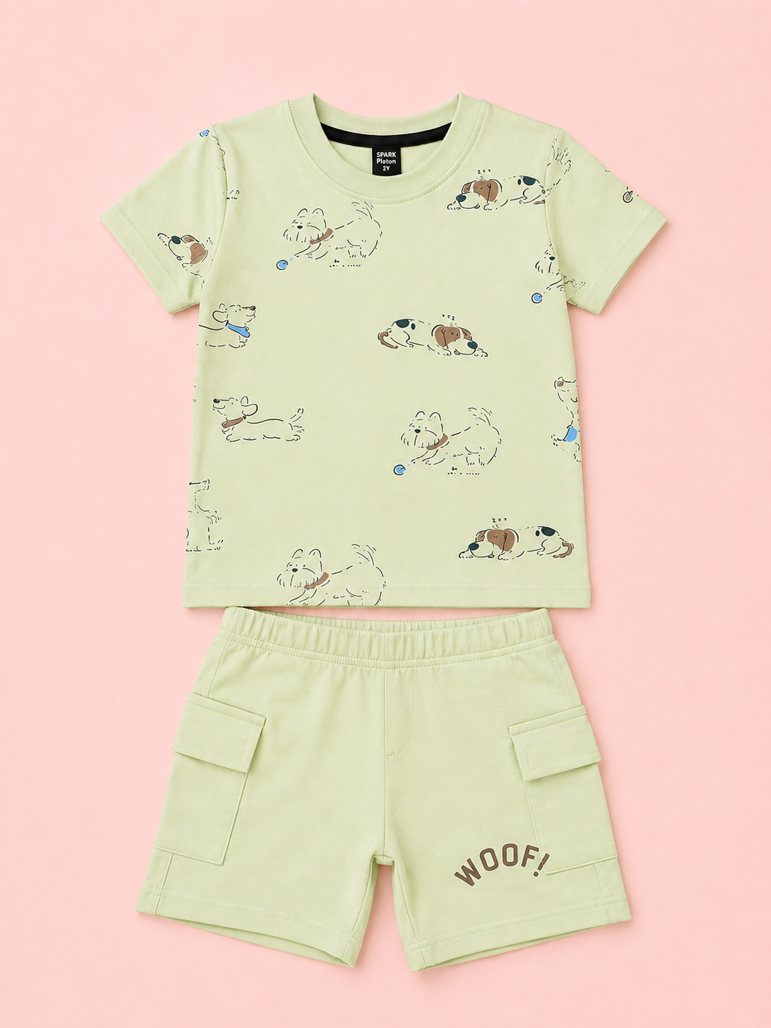 Green Premium Casual Boys  Soft Cotton Clothing Set BloomUp