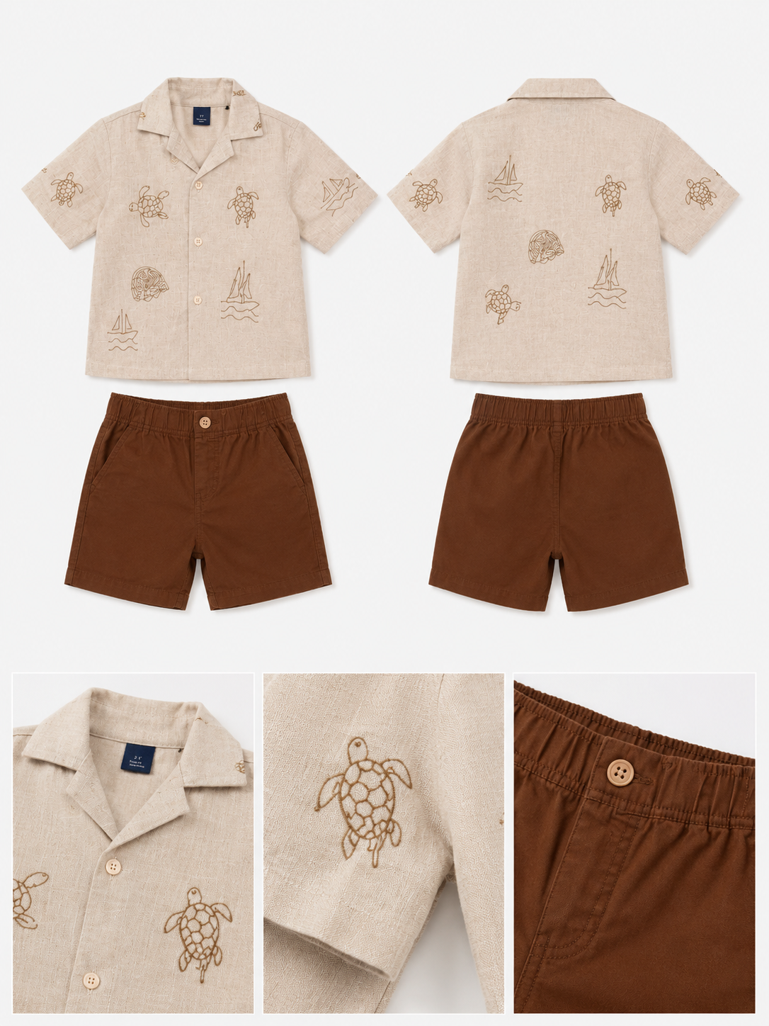 Premium Peach Comfort Fit Boys  Soft Cotton Clothing Set BloomUp