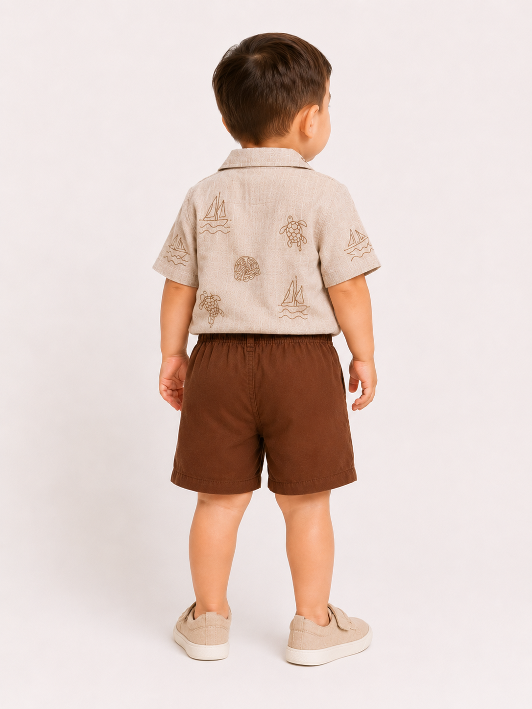 Premium Peach Comfort Fit Boys  Soft Cotton Clothing Set BloomUp