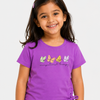 Purple Butterfly Print Side Tie Top for Girls – Stylish Casual Everyday Wear