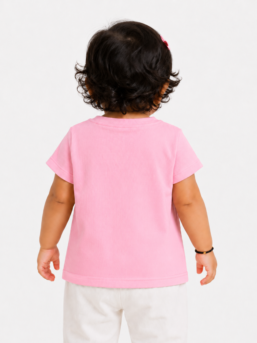 Girls Baby Pink Soft Cotton T-Shirt Casual Fashion Kids Wear BloomUp