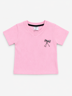 Girls Baby Pink Soft Cotton T-Shirt Casual Fashion Kids Wear BloomUp