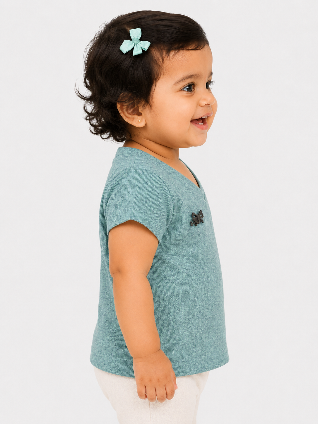 Green Stylish Playwear Boys  Soft Cotton T-Shirt BloomUp