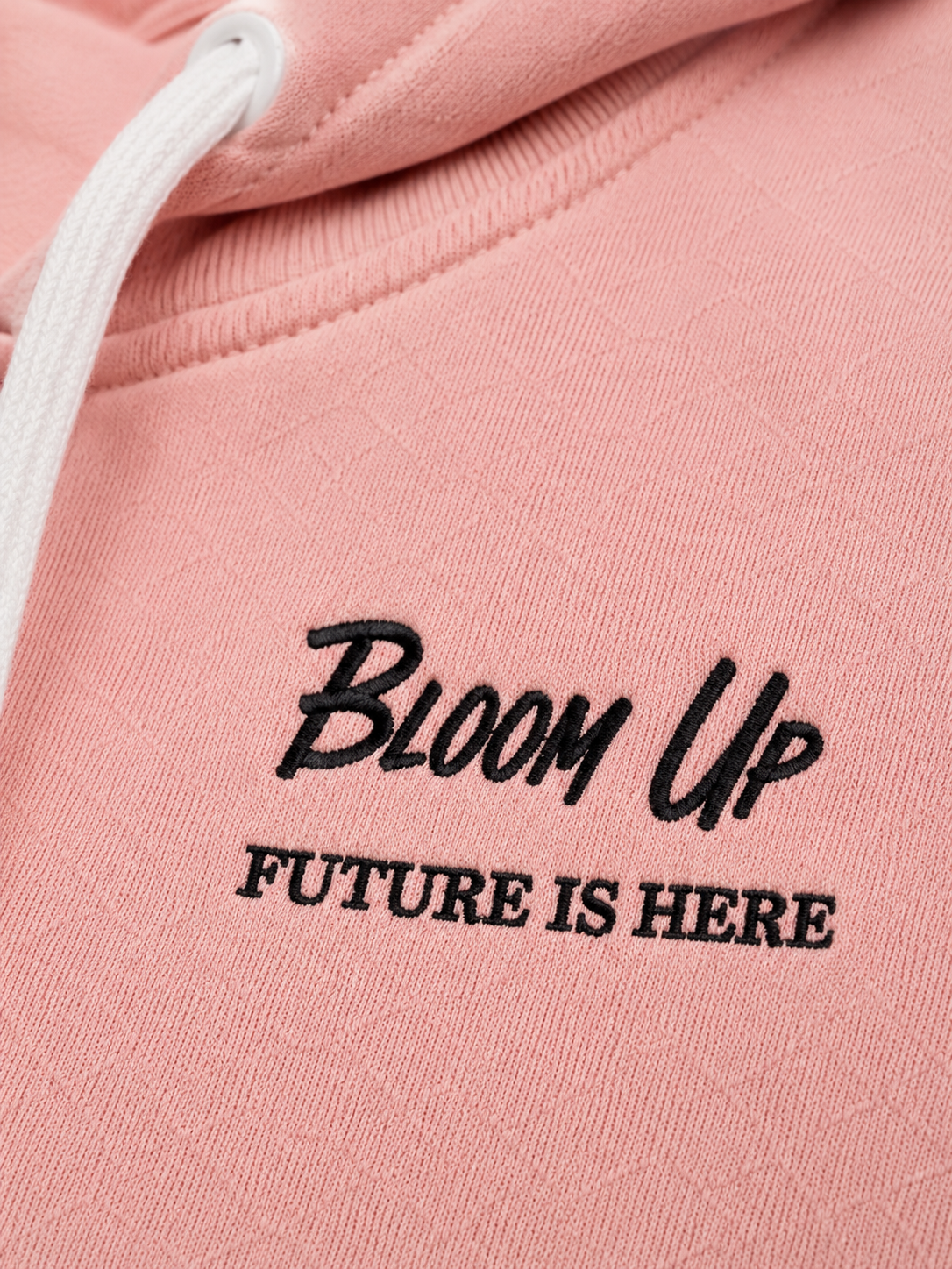 Blush Pink Hooded Sweatshirt for Girls – Soft Cotton Fleece Winter Hoodie BloomUp