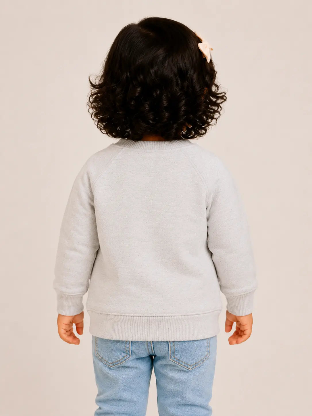 BloomUp White “Love Sleeping” Graphic Kids Sweatshirt – Soft Cotton Panda Print Winter Wear Pullover