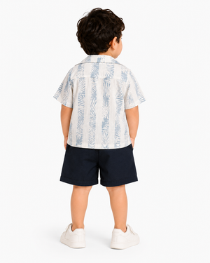 Boys Sea Green Pull On Soft Cotton Clothing Set BloomUp